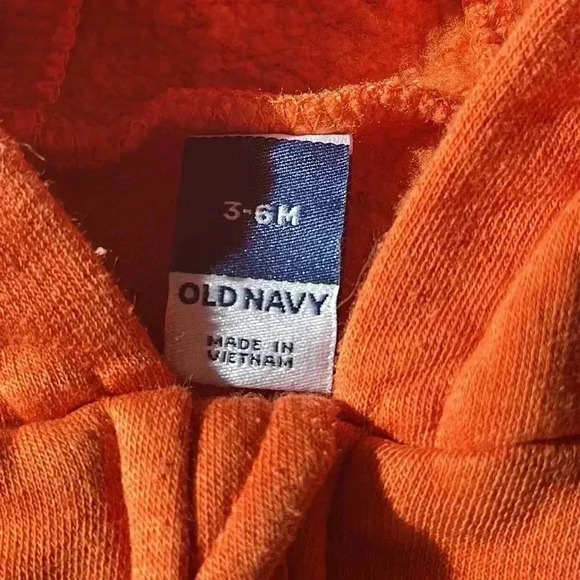 Old Navy - Halloween pumpkin costume romper one piece bunting bag.  Size 3-6 mo - Picture 3 of 4